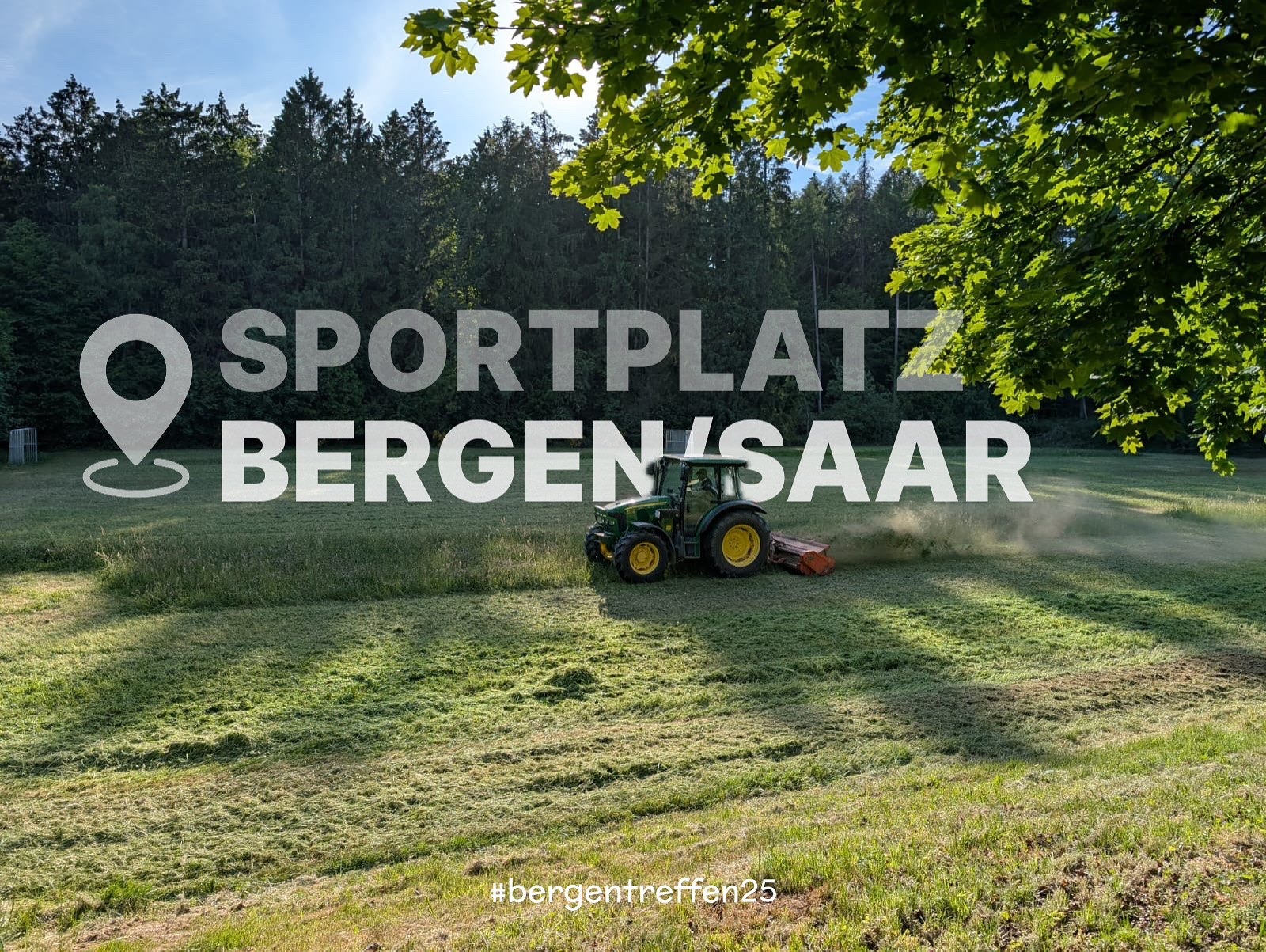 Die Vorbereitungen in Bergen/Saar haben begonnen! (Social-Media Post)